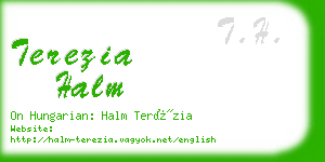 terezia halm business card